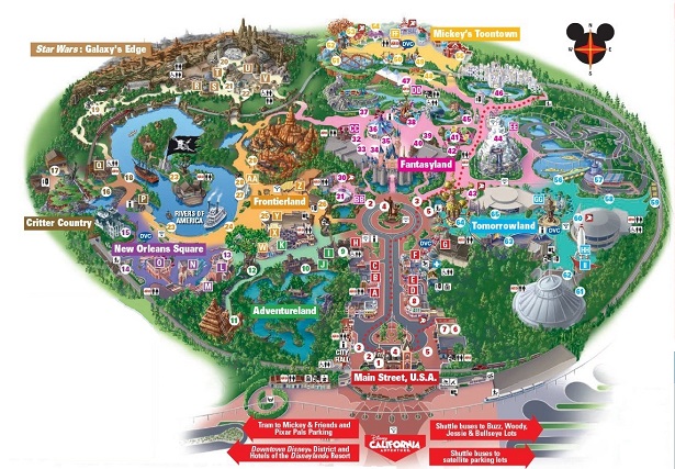 Disneyland Map